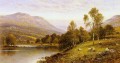 Early Evening Cumbria landscape Alfred Glendening sheep